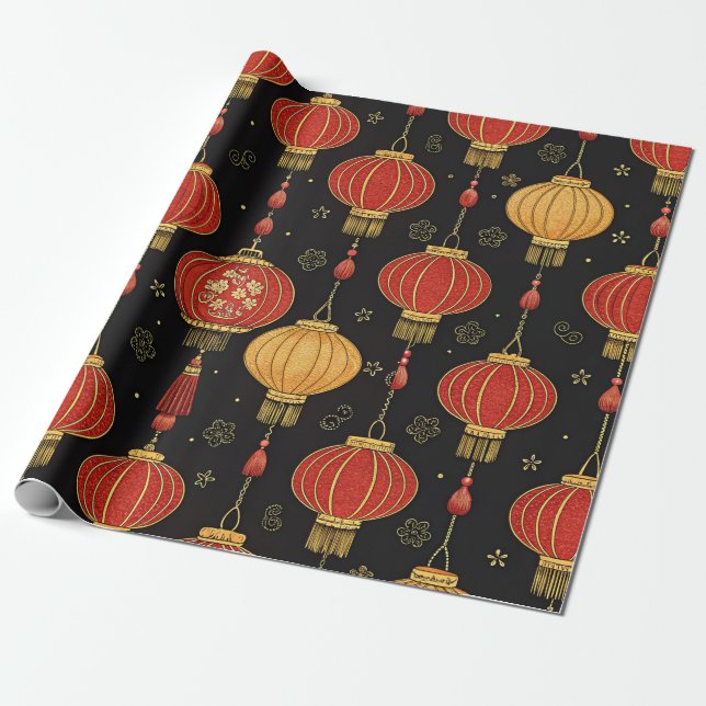 Chinese Lantern Festival (6) Wrapping Paper (Unrolled)