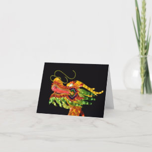 Chinese Lantern Festival Dragon Notecard