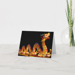 Chinese Lantern Festival Dragon Notecard