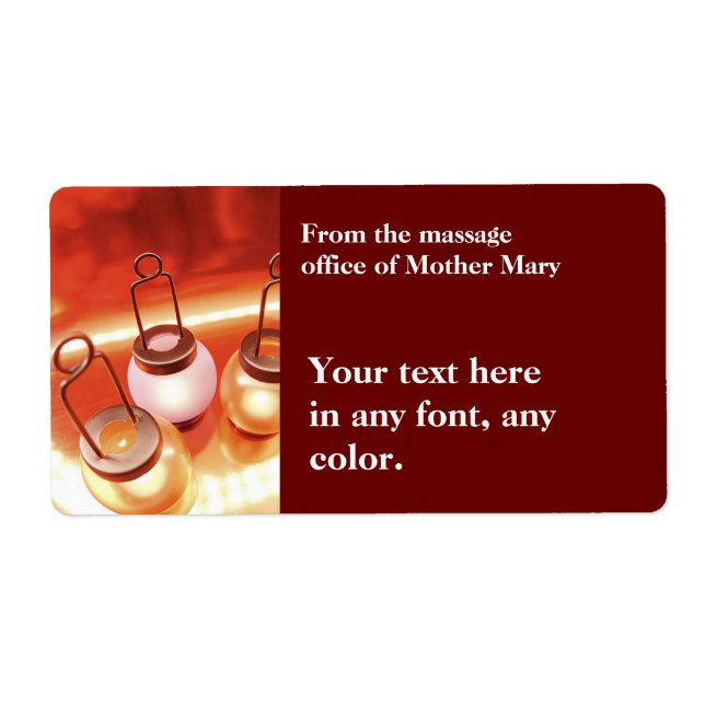 Chinese Lantern Label (Front)