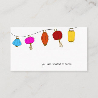 Chinese Lantern Place Cards
