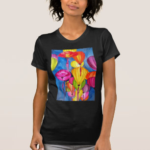 Chinese Lanterns watercolour fine art T-Shirt