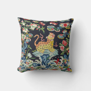 Chinese Leopard Print  Decor Pillow