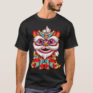 Chinese Lion Dance t shirt_ Chinese Lion t shirt_  T-Shirt