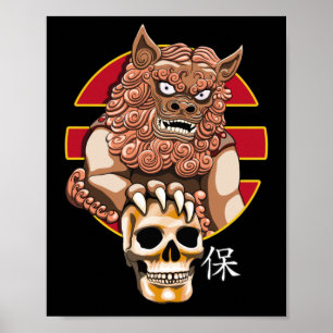 Chinese Lion guardian - Foo Dog Poster