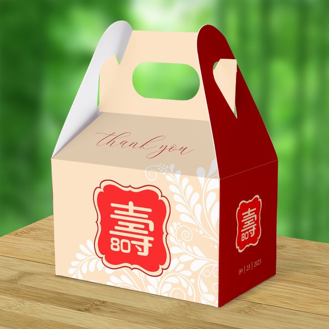 Chinese Longevity Birthday (99 & younger) Favour Box (Creator Uploaded)