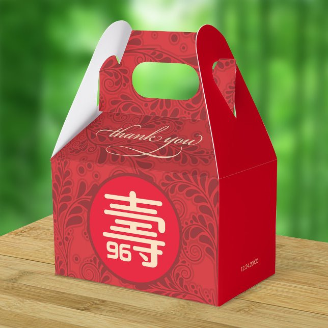 Chinese Longevity Birthday (99 & younger) Favour Box (Creator Uploaded)