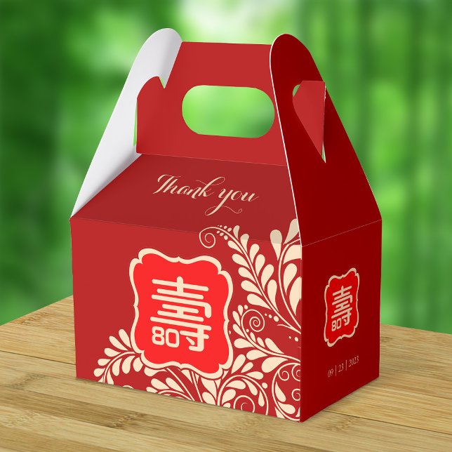 Chinese Longevity Birthday (99 & younger) Favour Box (Creator Uploaded)