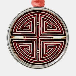 Chinese Longevity Symbol Metal Tree Decoration