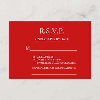 Chinese Love Poem Calligraphy Wedding RSVP Card