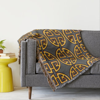 Chinese Lu Symbol Throw Blanket