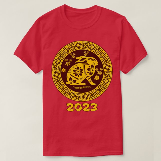 Chinese Lunar New Year 2023 Year Of The Rabbit T-Shirt (Design Front)