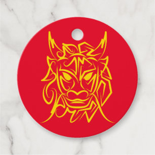 Chinese Lunar New Year 2024 4722 Dragon Year Favour Tags