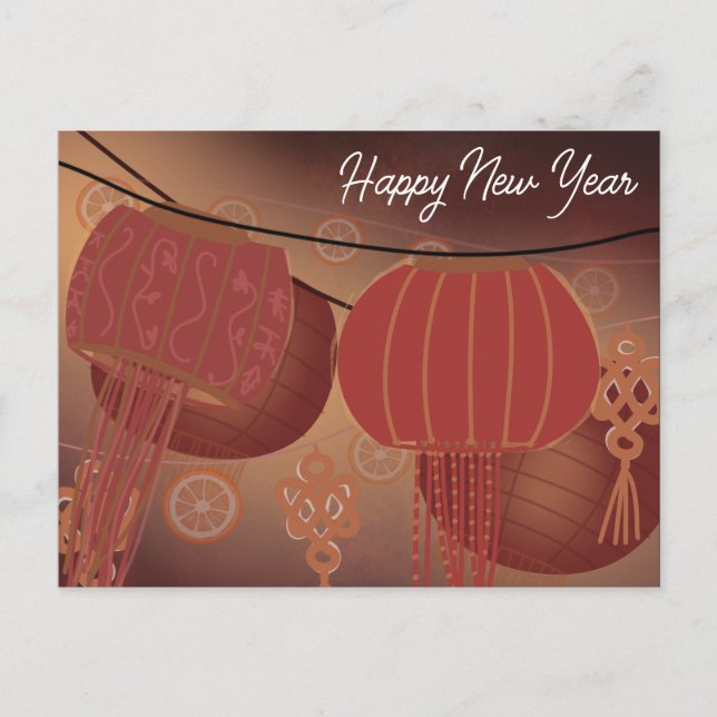 Chinese Lunar New Year 2024 Holiday Postcard (Front)