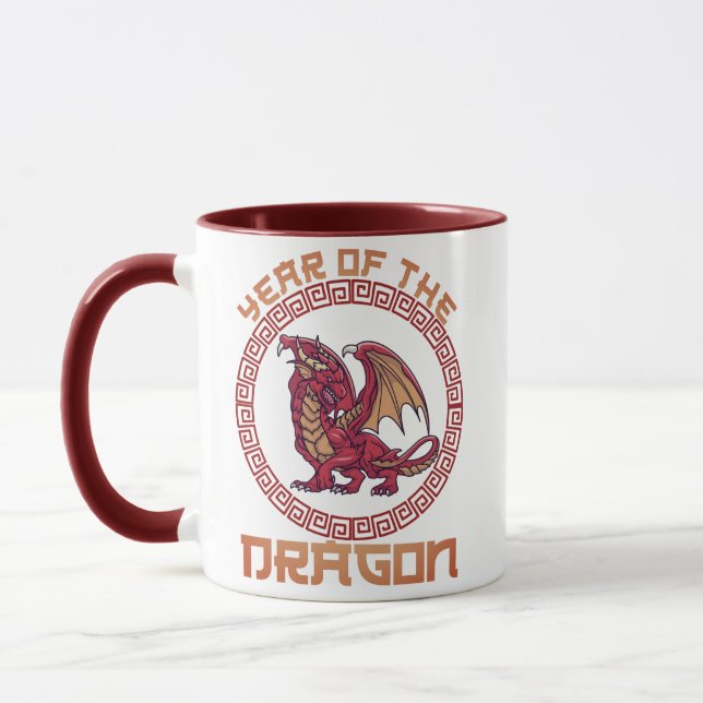 Chinese Lunar New Year 2024 Year of Dragon 2024 Mug (Left)