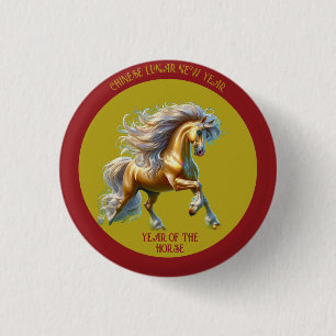 Chinese Lunar New Year 2026 3 Cm Round Badge