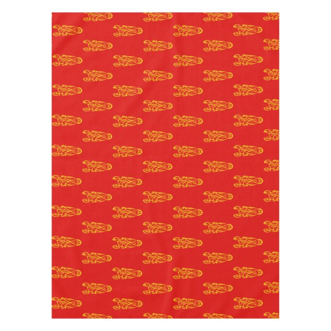 Chinese Lunar New Year of the Horse 2026 4724 Fire Tablecloth (Front)