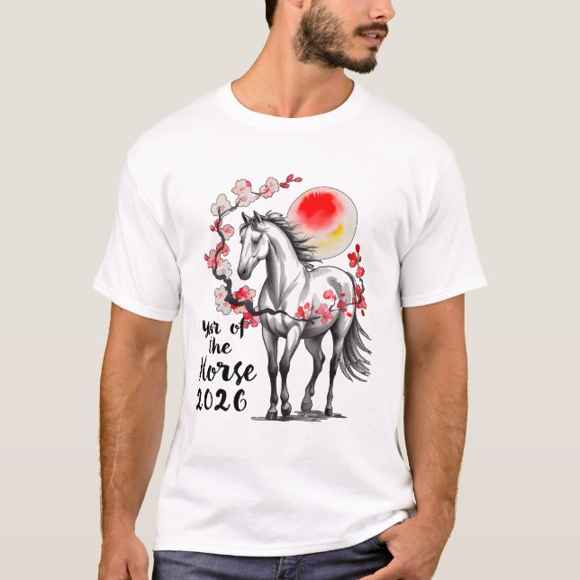 Chinese Lunar New Year of the Horse   T-Shirt (Front)