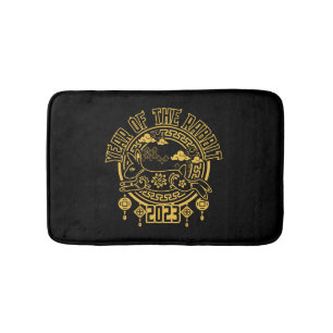 Chinese Lunar New Year of the Rabbit Bath Mat