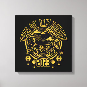 Chinese Lunar New Year of the Rabbit Canvas Print