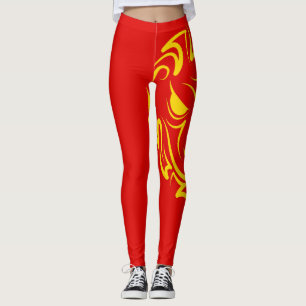 Chinese Lunar New Year of the Snake 2025 4723 Wood Leggings