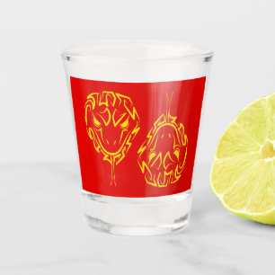 Chinese Lunar New Year of the Snake 2025 4723 Wood Shot Glass