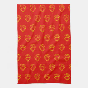 Chinese Lunar New Year of the Snake 2025 4723 Wood Tea Towel