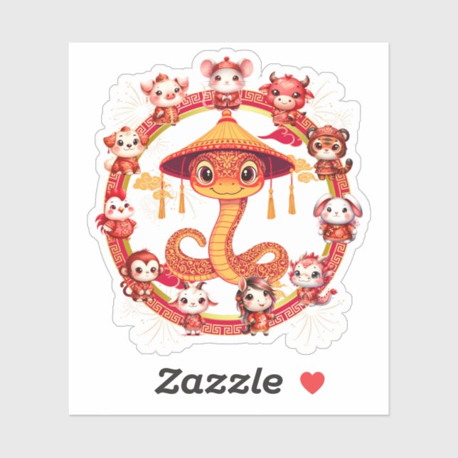 Chinese Lunar New Year Snake Design 1 (Sheet)