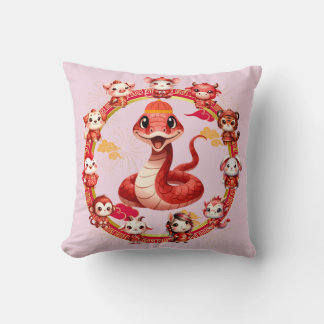 Chinese Lunar New Year Snake Design 2 Cushion
