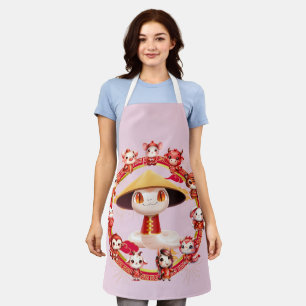Chinese Lunar New Year Snake Design 3 Apron