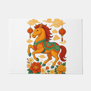 Chinese lunar year horse doormat