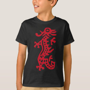 Chinese Mah Jong Red Dragon Tile Mahjong Costume T-Shirt