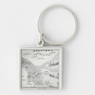 Chinese map of the Great Flood Key Ring