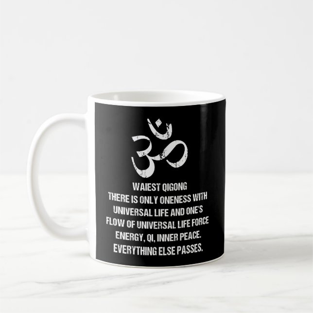Chinese Martial Arts Meditation Waiest Qigong Taic Coffee Mug (Left)