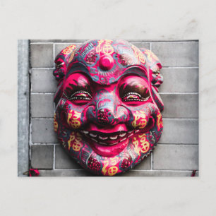 Chinese Mask Postcard