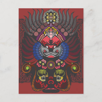 Chinese Mask Postcard