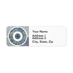 Chinese Medallion: Indigo Blue Chinoiserie