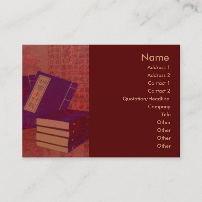 Chinese Medicine Business Card (Front)