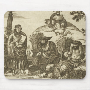 Chinese Merchants Consulting Fortune Tellers to En Mouse Mat