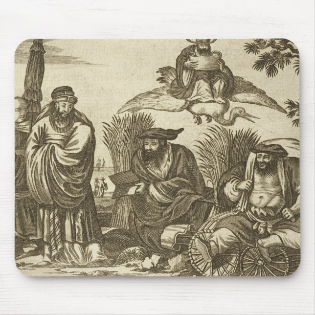 Chinese Merchants Consulting Fortune Tellers to En Mouse Mat (Front)