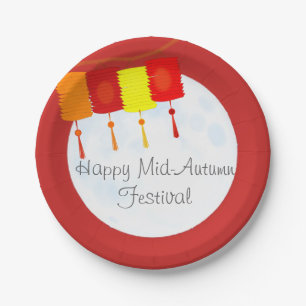 Chinese Mid-Autumn Festival Moon Festival Paper Plate