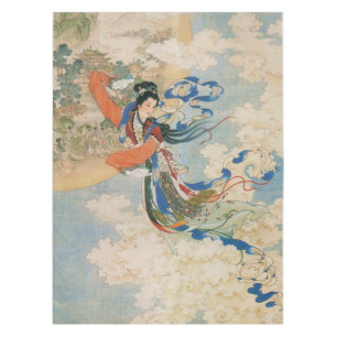 Chinese Moon Goddess table cloth