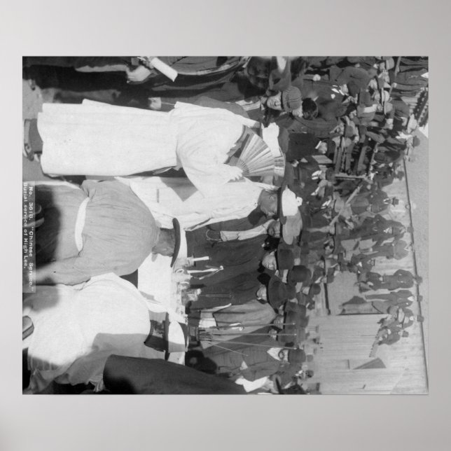 Chinese Mourners at Burial Service for "High Lee Poster (Front)