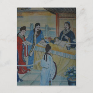 Chinese Mural Painting Postcard