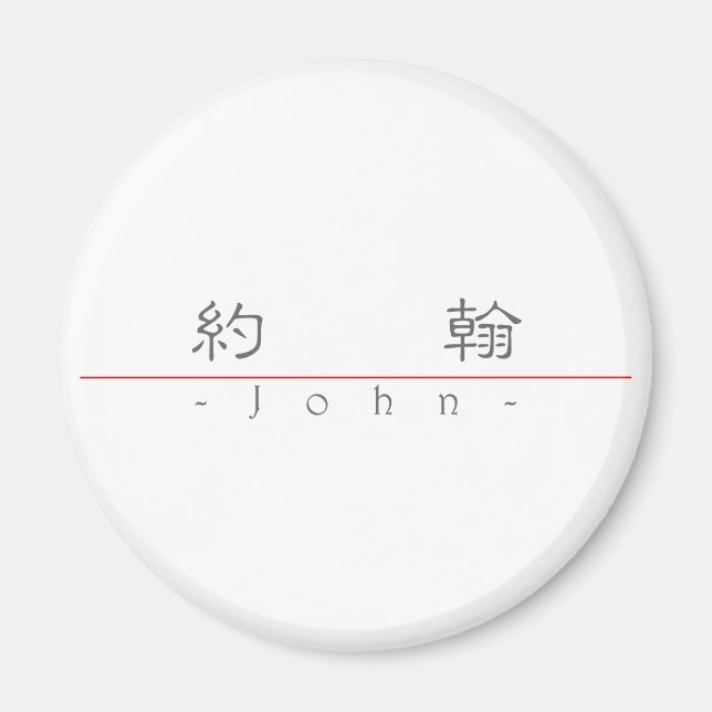 Chinese name for John 20661_2.pdf Magnet (Front)