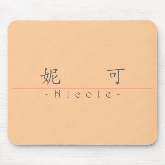 Chinese name for Nicole 20267_1.pdf Mouse Mat (Front)