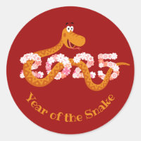 Chinese New Lunar Year Zodiac Wood Snake 2025