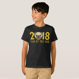 Chinese New Year 2018 Year of the Dog Pug T-Shirt