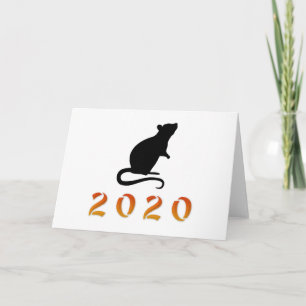 Chinese New Year 2020 Rat Card