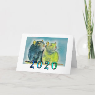 Chinese New Year 2020 Rat Card